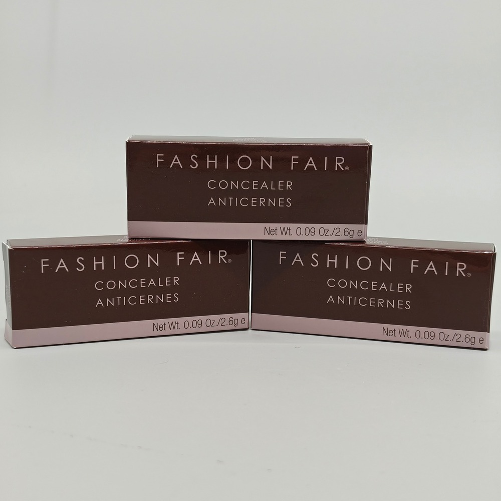 Fashion Fair Concealer Stick 3pk Cinnamon 1126 R26 Dark Circle Cover Up .09oz ea
